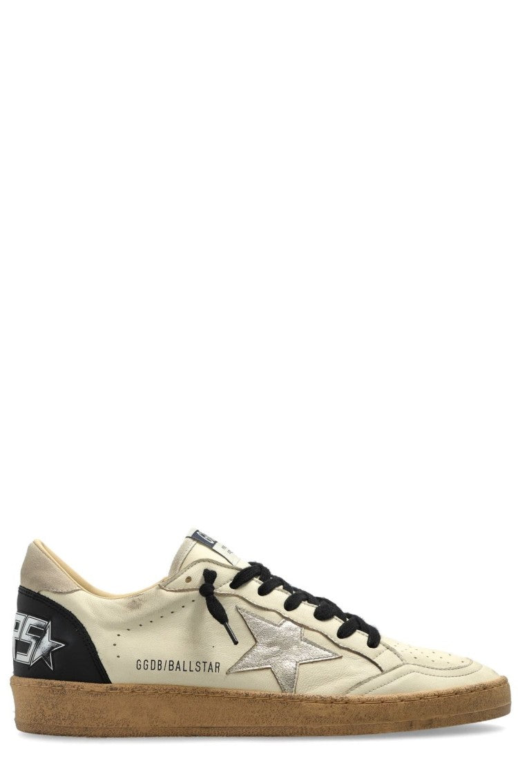 Golden Goose Low-Top Brown Sneakers With Timeless Design