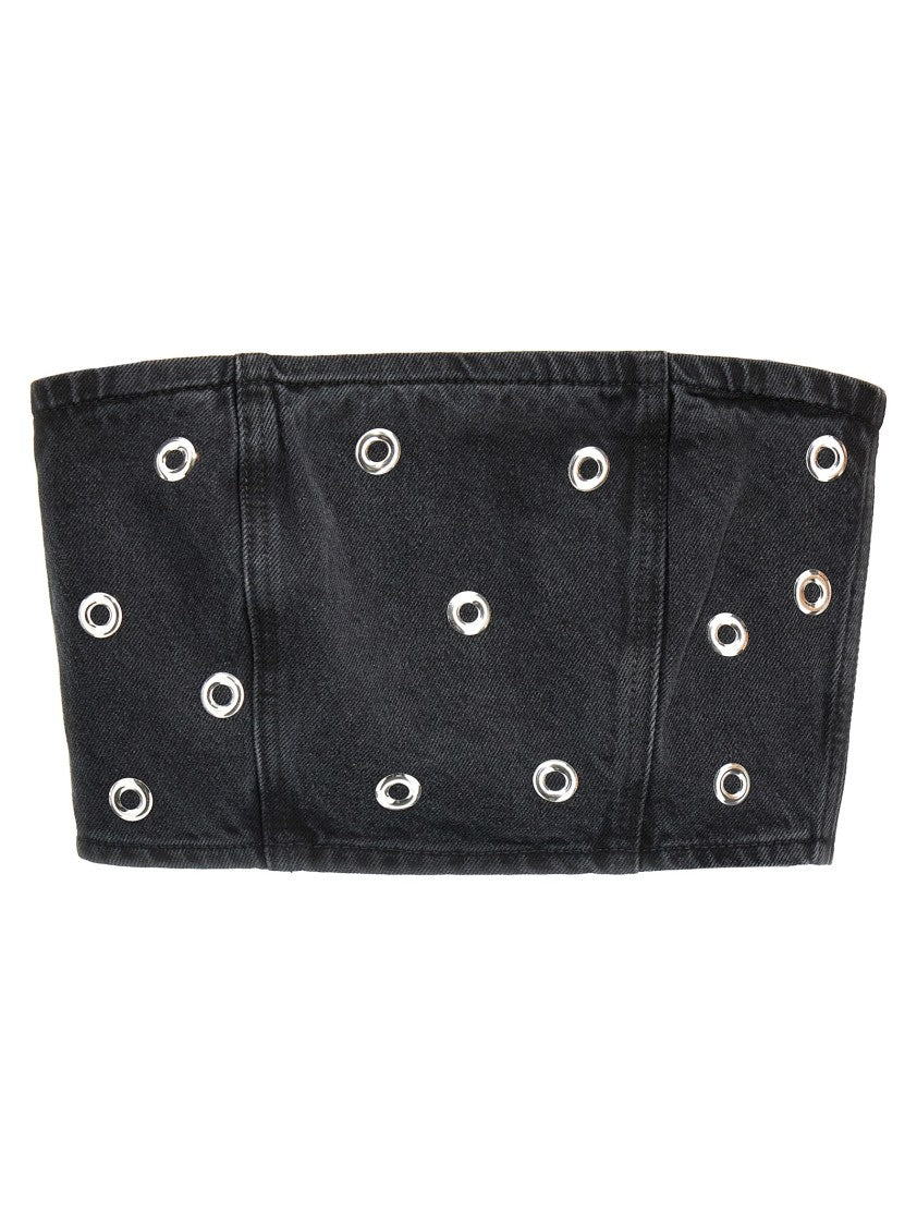 Rotate Birger Christensen Studded Denim' Top