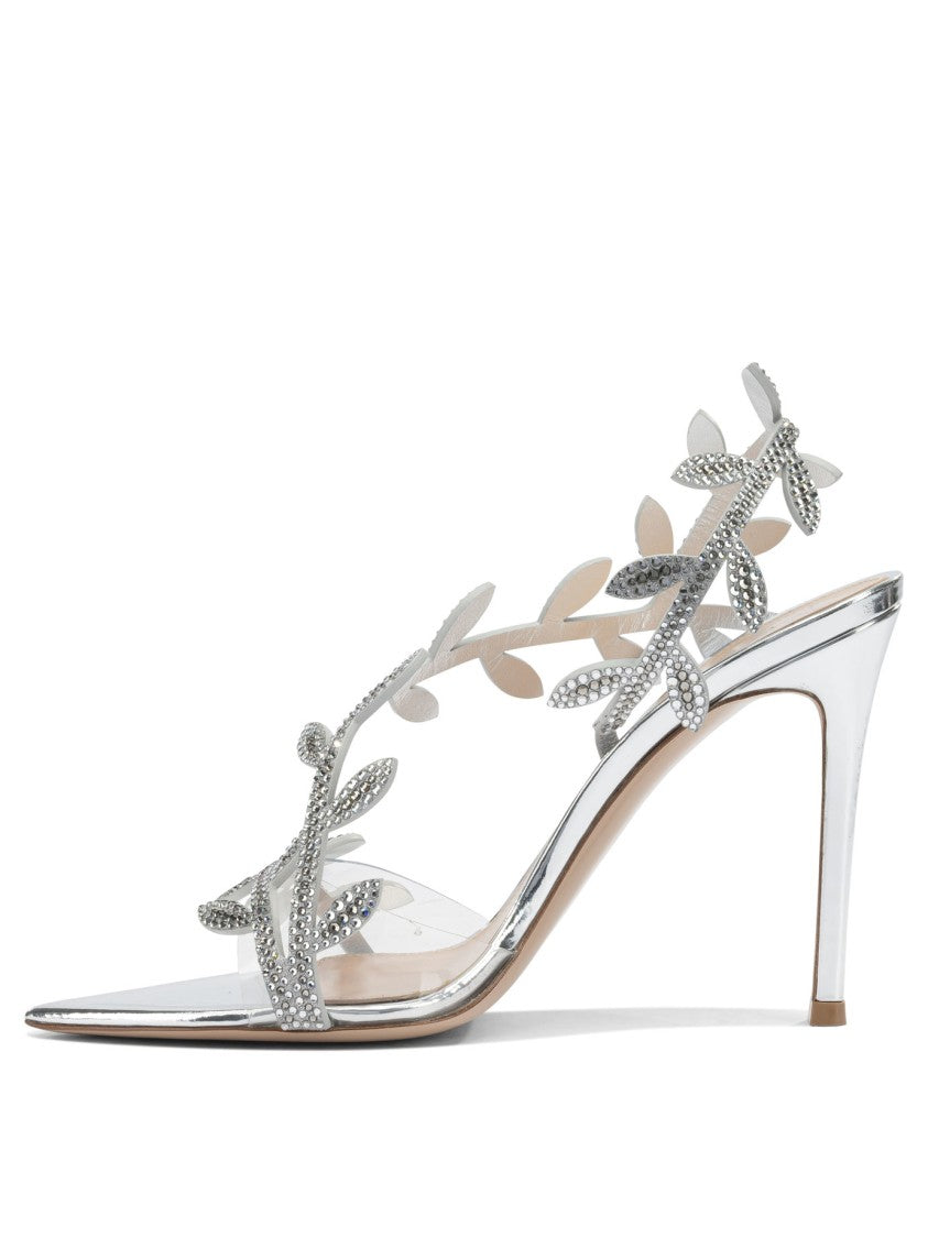 Gianvito Rossi "Crystal Flavia 105Mm" Heeled Sandals