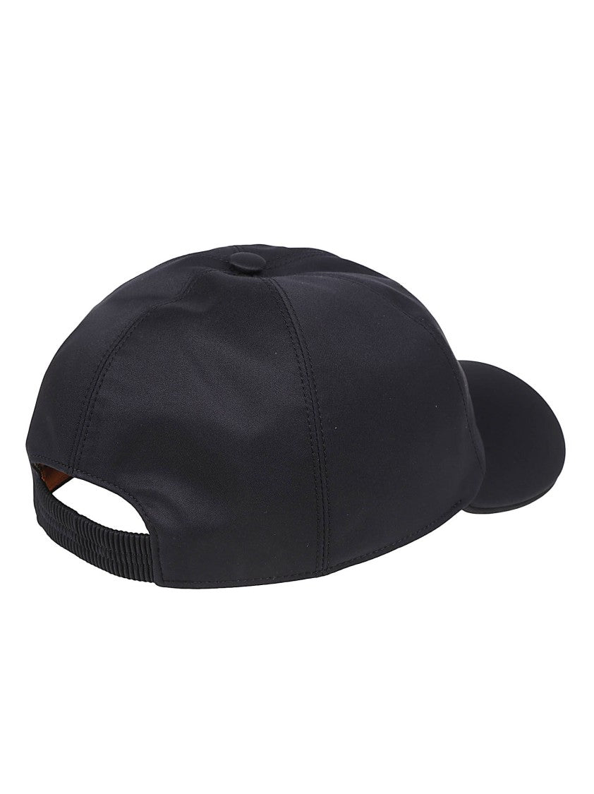 Zegna Motorin Lined Structured Black Polyester Hat