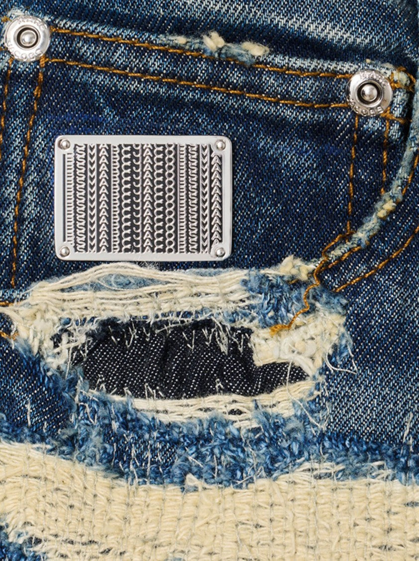 Marc Jacobs The Rip And Repair Straight Jean' Jeans