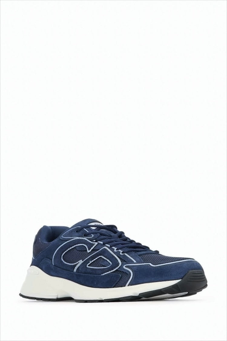 Dior Calf Leather And Fabric Sneakers