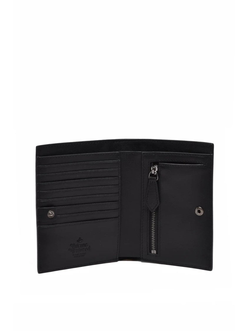 Vivienne Westwood Yellow Leather Color-Contrast Wallet
