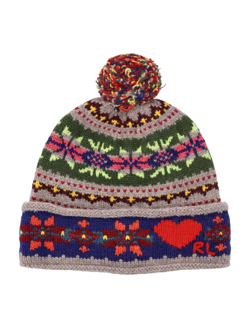 Polo Ralph Lauren Wool Pom-Pom Intarsia Beanie
