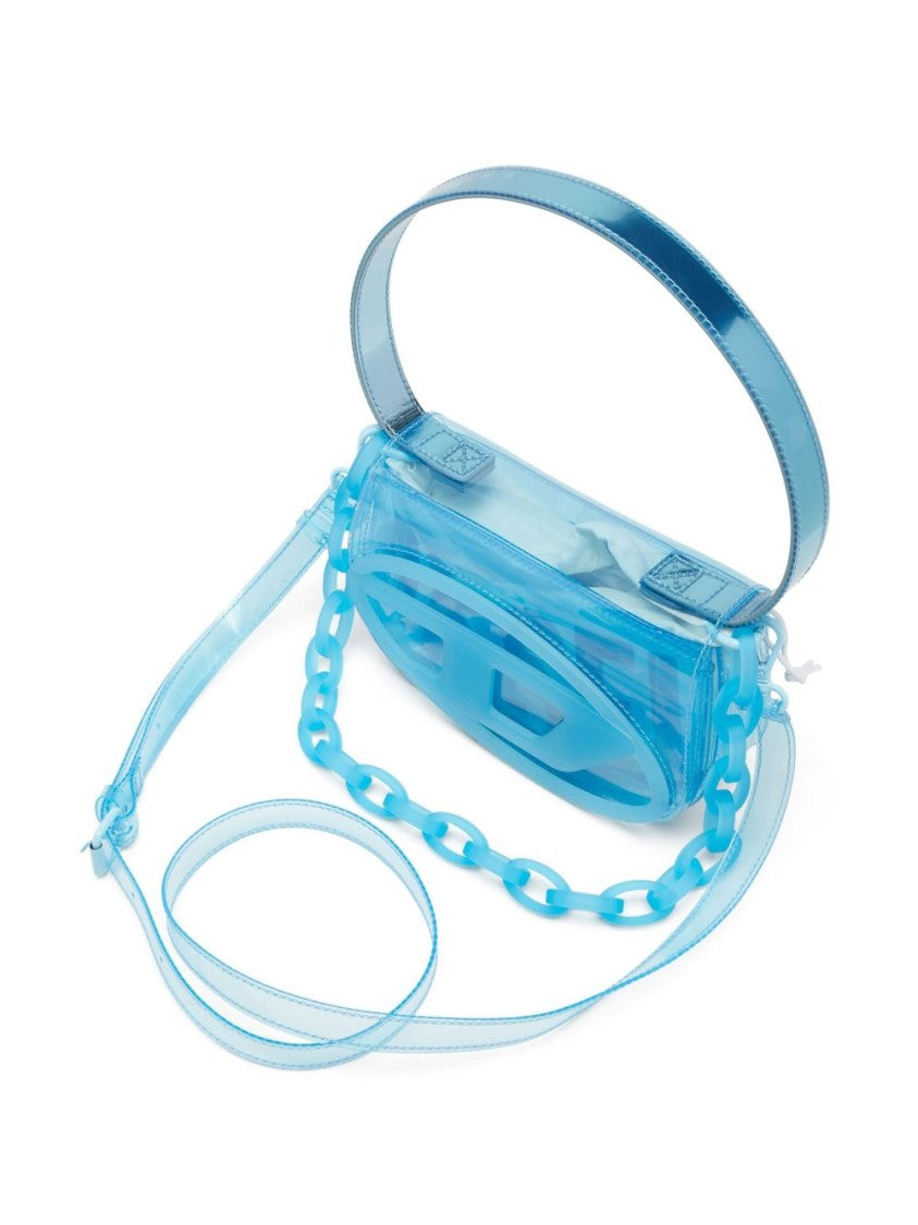 Diesel Translucent Rectangular Glossy Finish Silk Bag