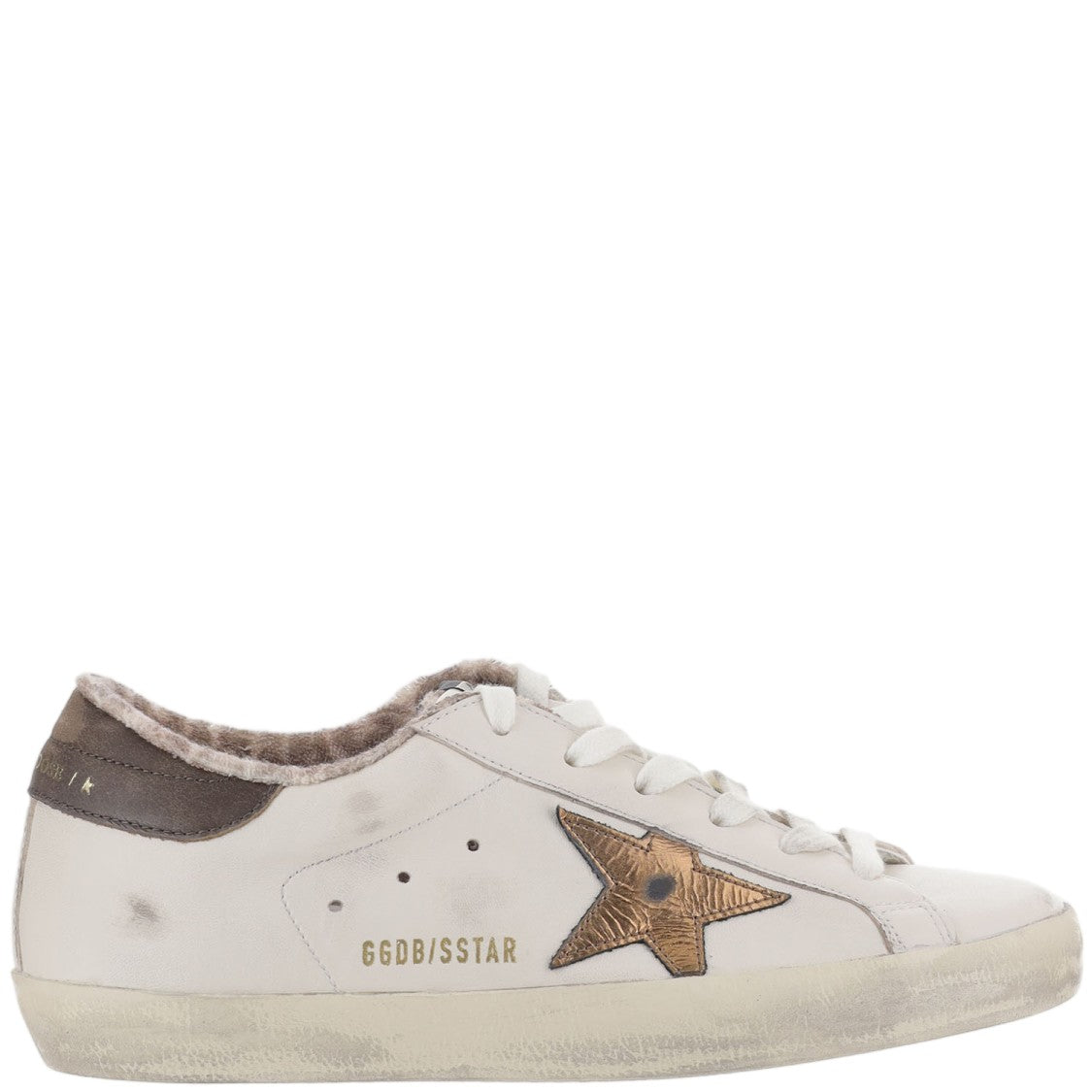 Golden Goose White Stardan Star Patch Leather Sneakers