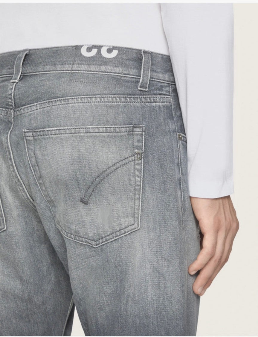 Dondup Relaxed Fit Faded Grey Jeans
