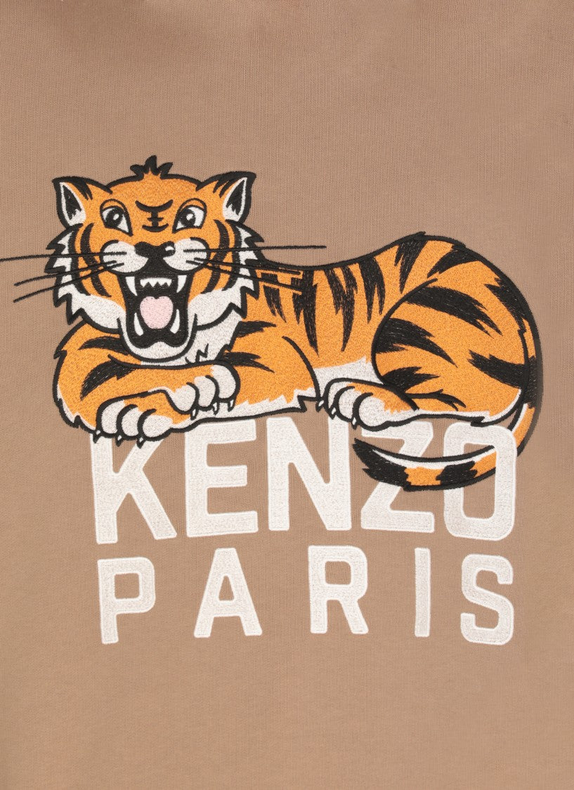 Kenzo Brown Happy Tiger Sweatshirt