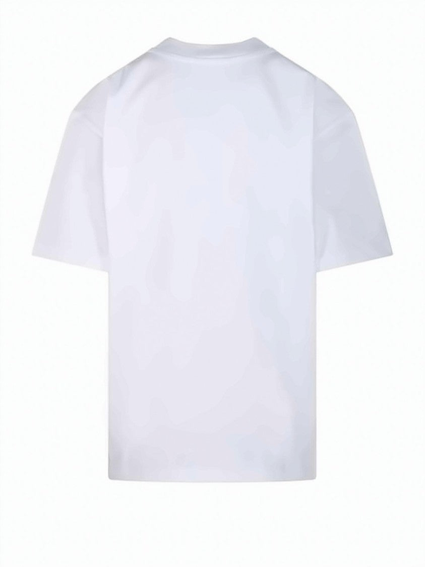 Ganni White Cotton Jersey T-Shirt