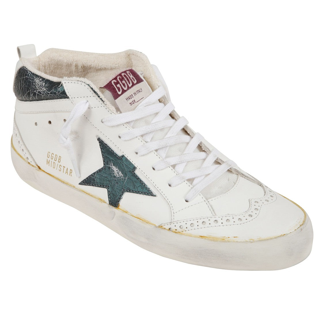 Golden Goose White Perforated Leather Sneakers