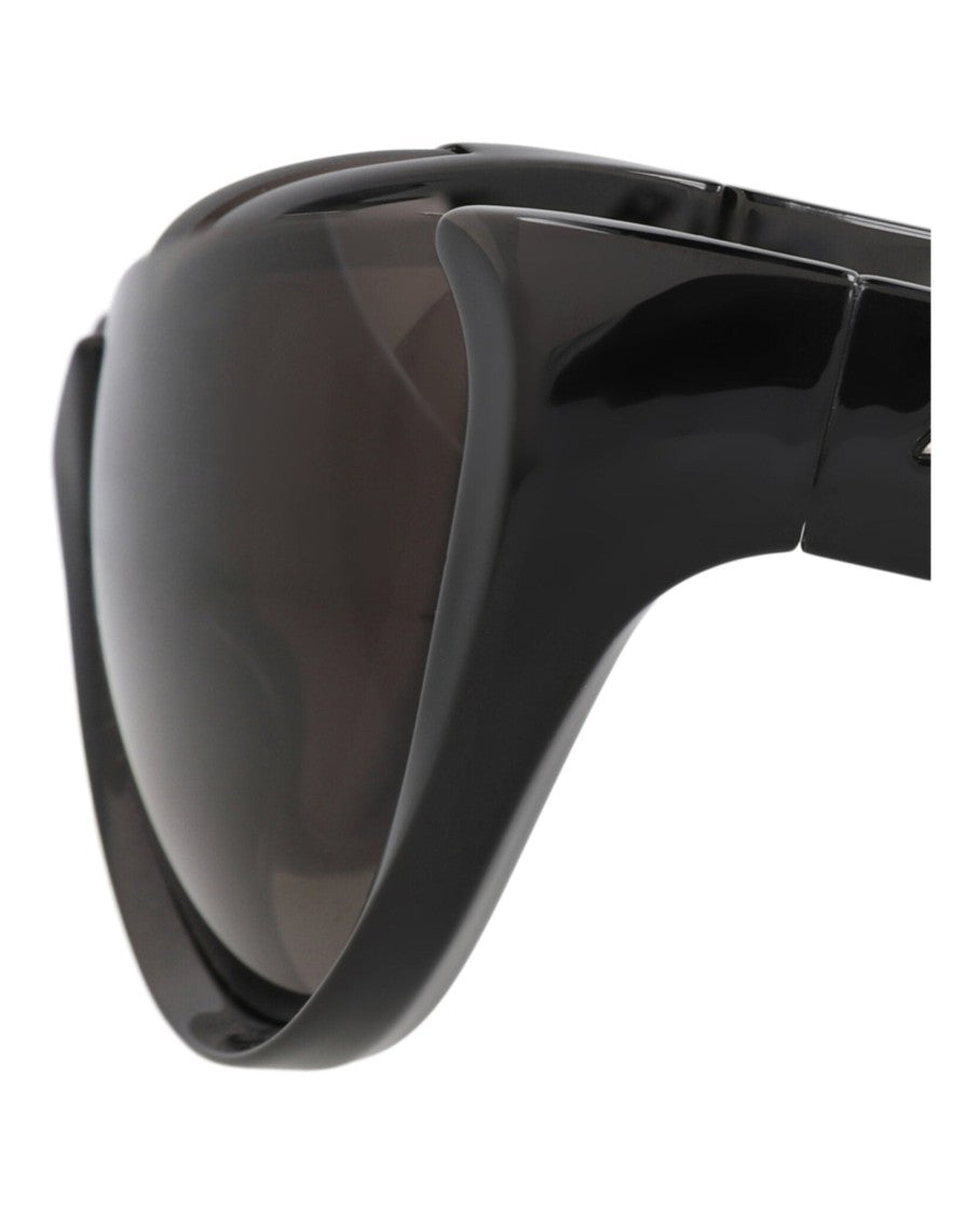 Balenciaga Glossy Black Cat Eye-Frame Bio Injection Rilsan Sunglasses