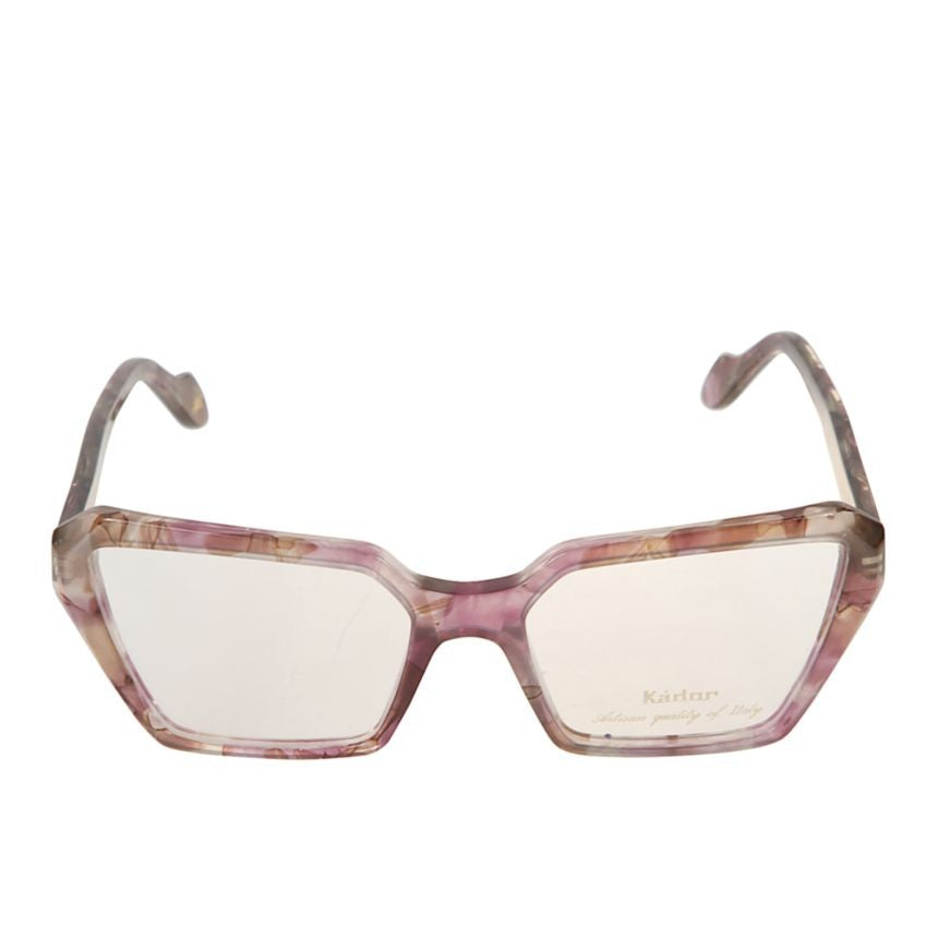 Kador Kamila Light Geometric Frame Eyeglasses With Marbled Finish