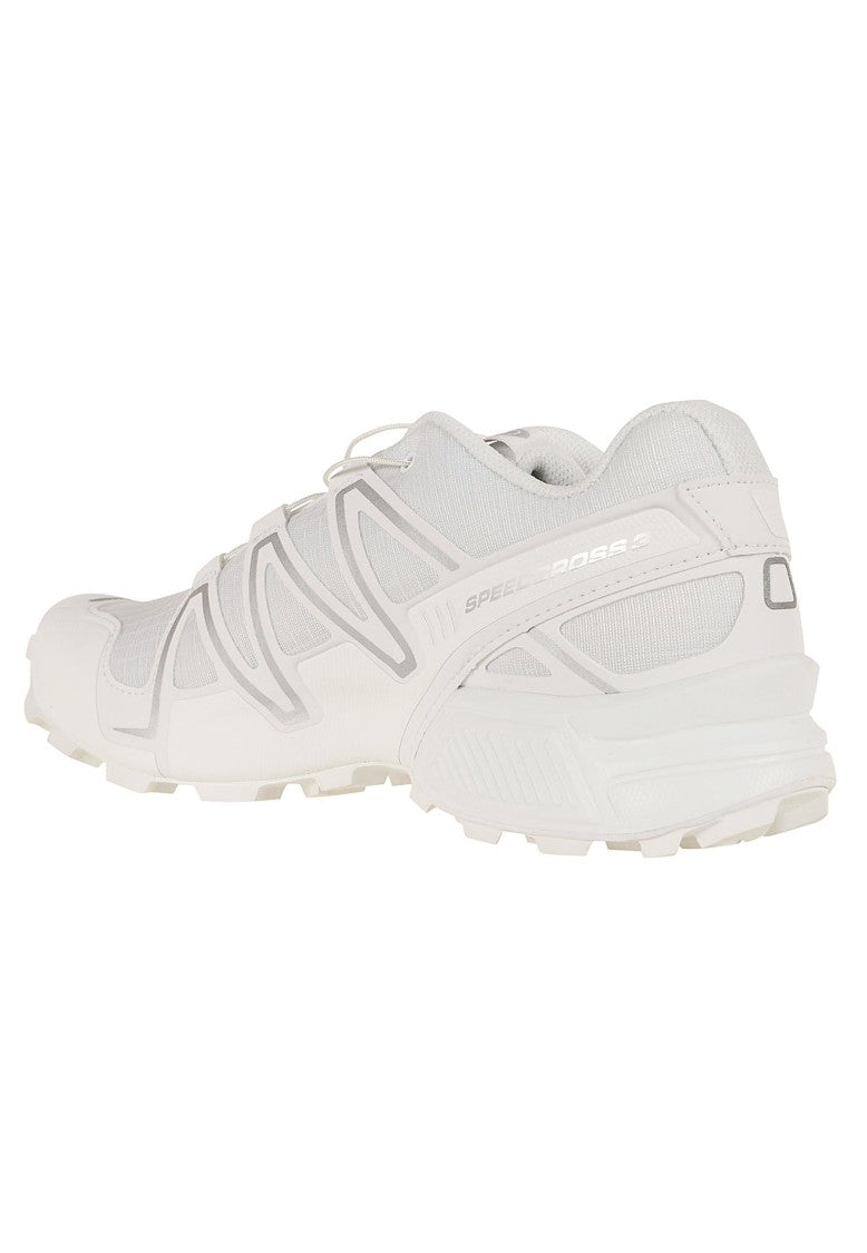 Salomon White Speedcross 3 Technical Mesh Trail Sneakers