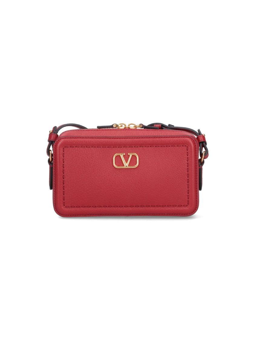 Valentino Garavani "Alltime" Mini Crossbody Bag – Red