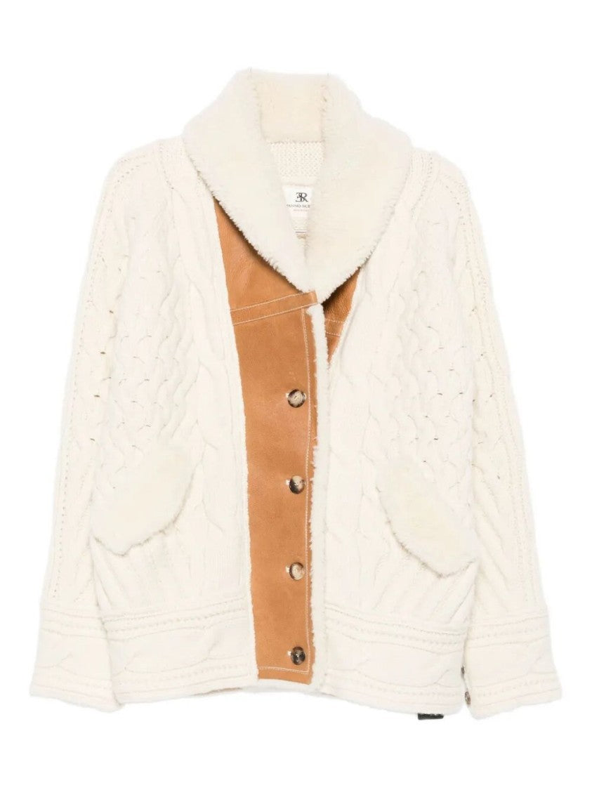 Ermanno Scervino Textured Cable Knit Coat