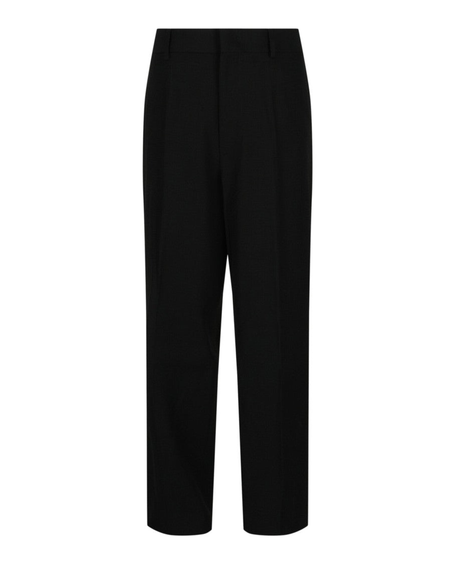 Valentino Tailored Pleated Slacks With Concealed Closure And Silver-Tone Hardware