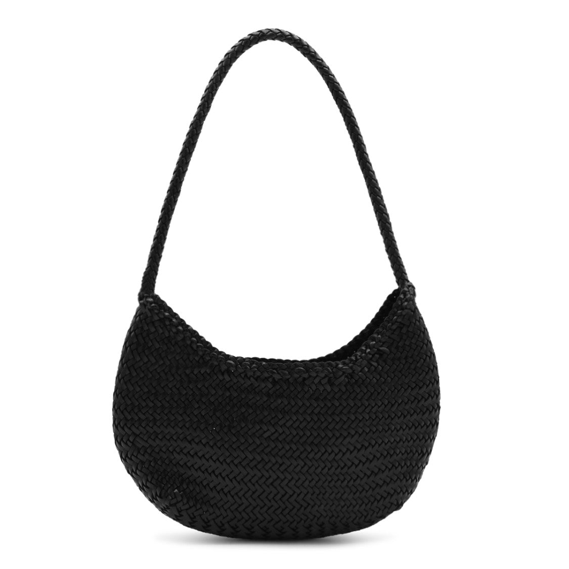 Dragon Diffusion Crescent-Shaped Woven Bag With Braided Strap