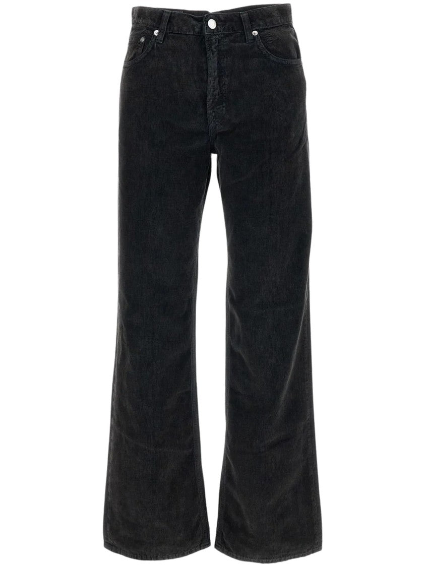 Haikure Wide-Leg Ribbed Velvet Pants