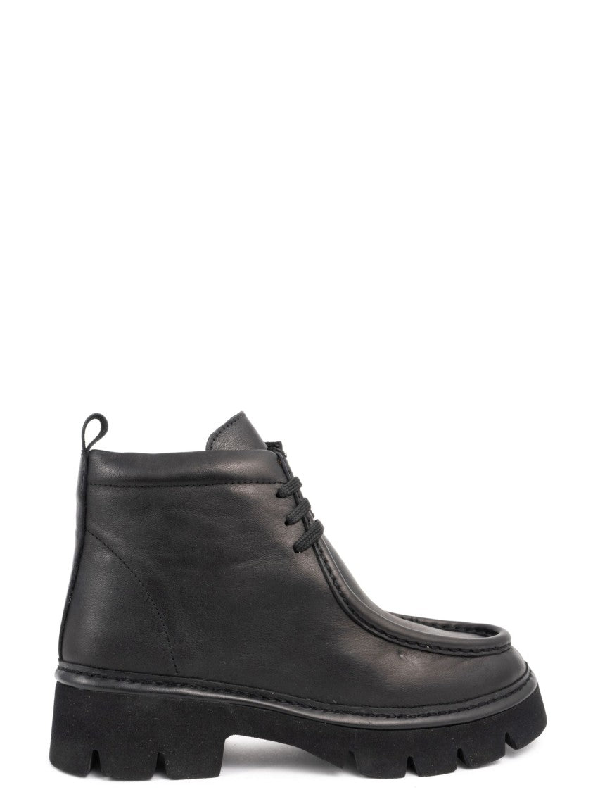 Sergio Moretti Casual Ankle Boots With Textured Rubber Sole