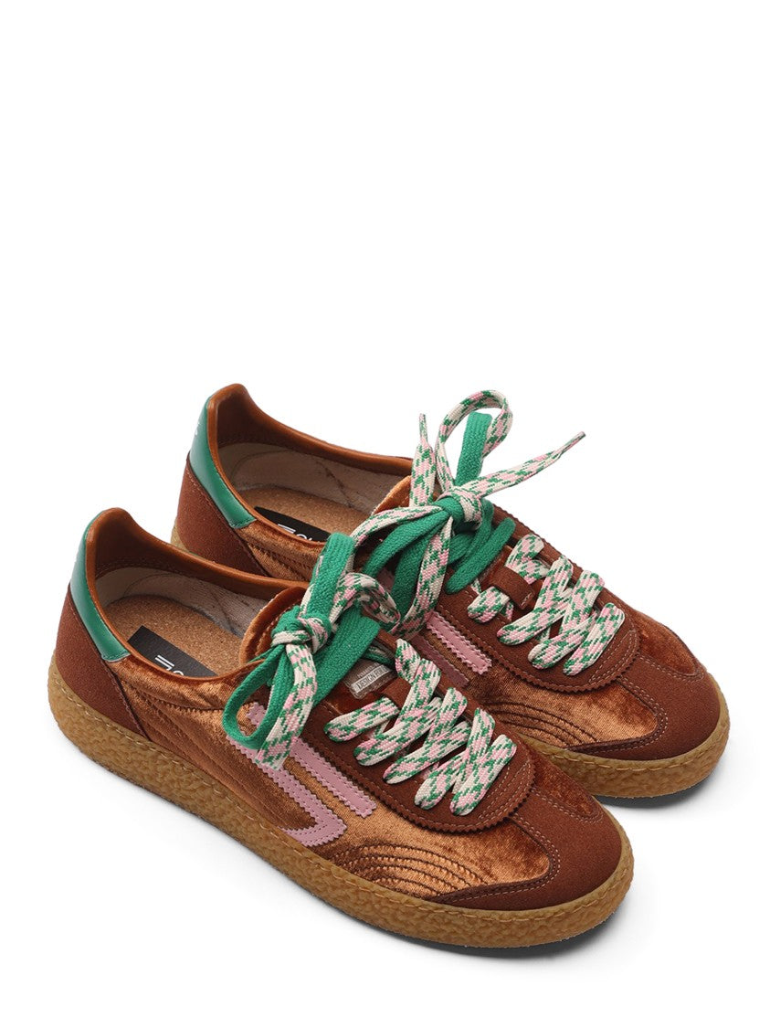 Puraai Retro Sneakers With Textured Finish And Unique Accents