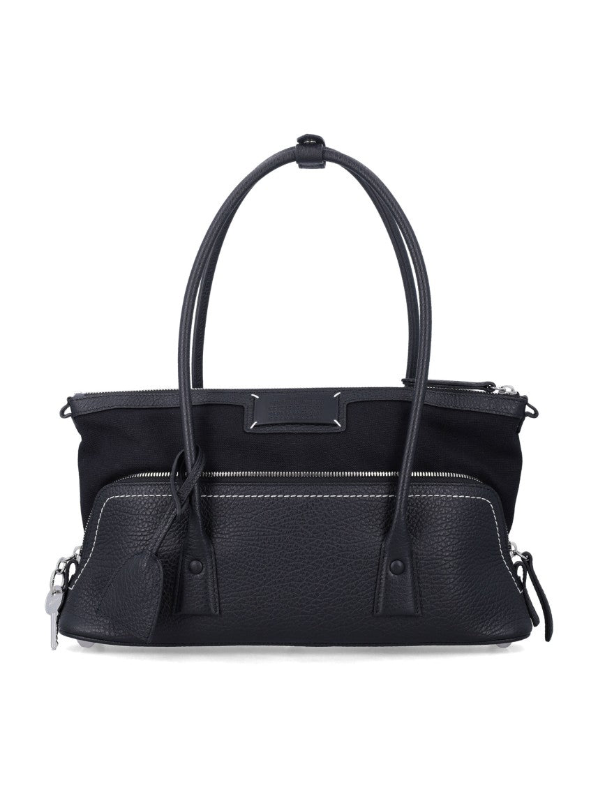 Maison Margiela 5Ac Shoulder Bag In Hammered Leather With Key Charm