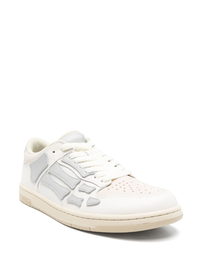 Amiri White Round Toe Sneakers