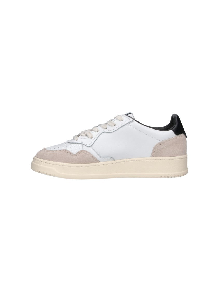 Autry White Medalist Calf Leather Sneakers