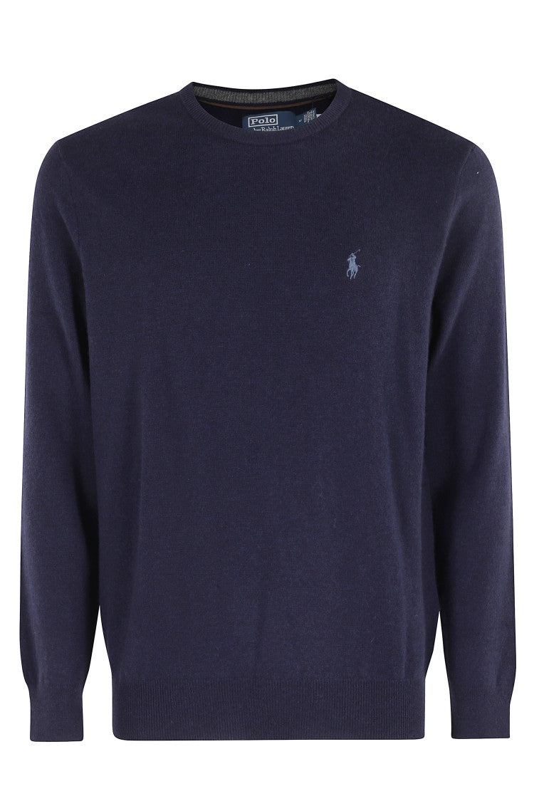 Polo Ralph Lauren Crew Neck Long Sleeve Pullover In Hunter Navy