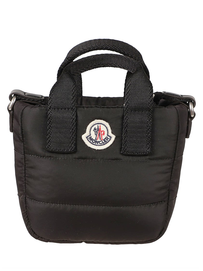 Moncler Kids Compact Quilted Nylon Bag With Embroidered Logo