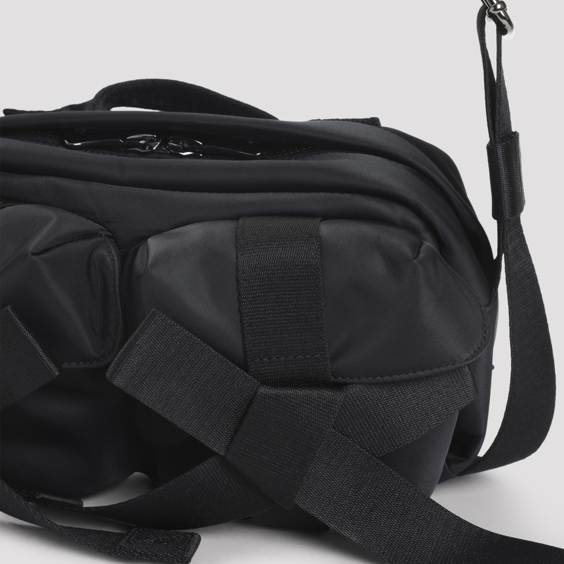 Simone Rocha Rectangular Black Handbag With Pearl Embellishments