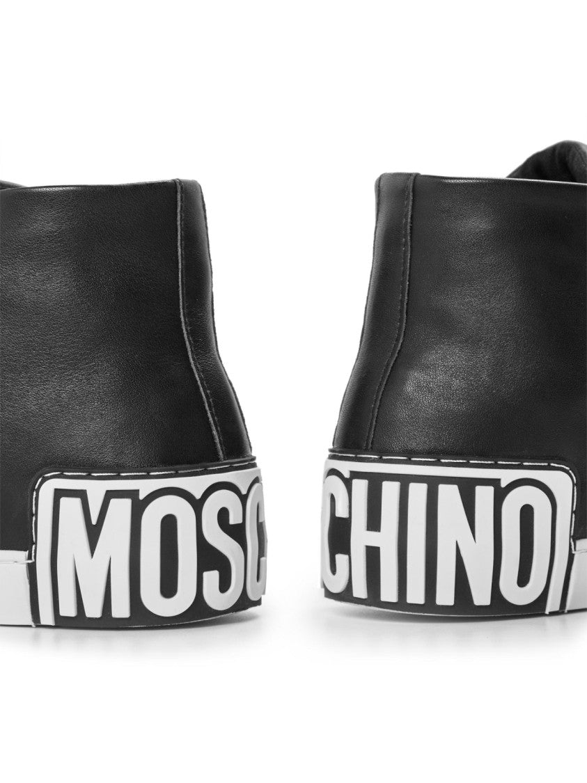 Moschino Vulc 25 Logo Mid-Top Sneakers