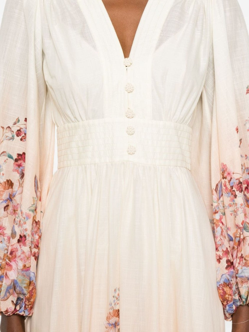 Zimmermann Maxi Dress With Deep V-Neckline