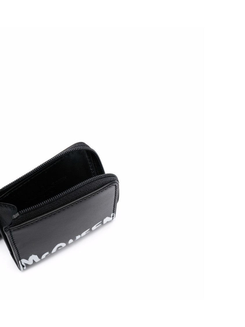Alexander Mcqueen Graffiti Logo Wallet