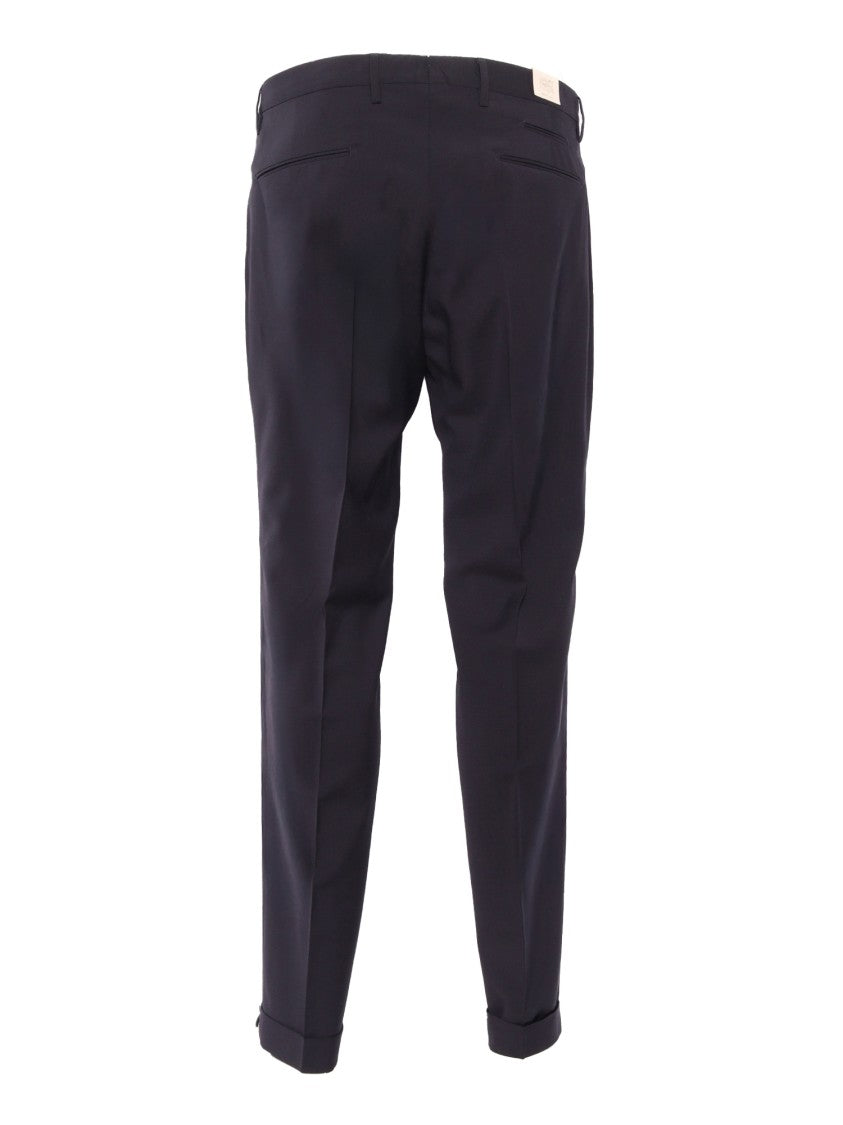 Briglia Tailored Black Trousers With Polished Finish