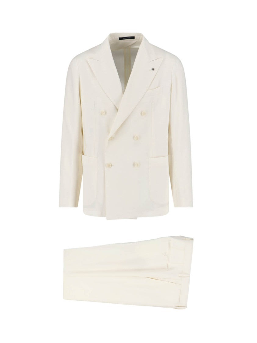 Tagliatore Double-Breasted Suit – Cream