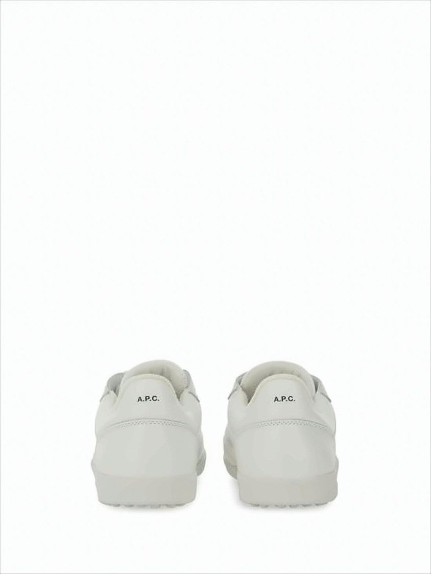 A.P.C. White Sneakers With Textured Rubber Sole