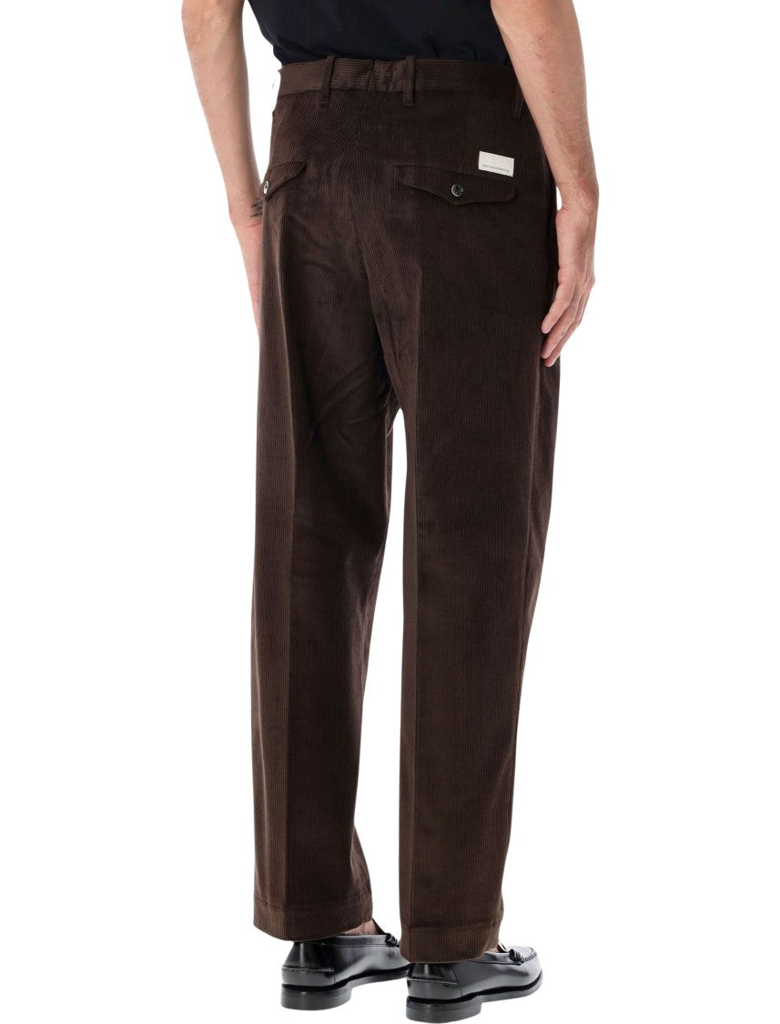 Nine In The Morning Kai Brown Corduroy Tapered Casual Pants