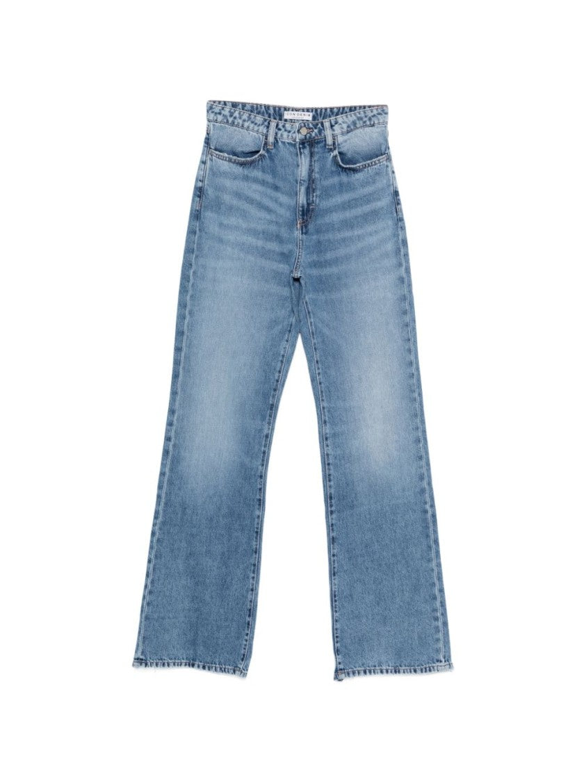 Icon Denim Light Blue Straight Leg Jeans With Classic Five-Pocket Design