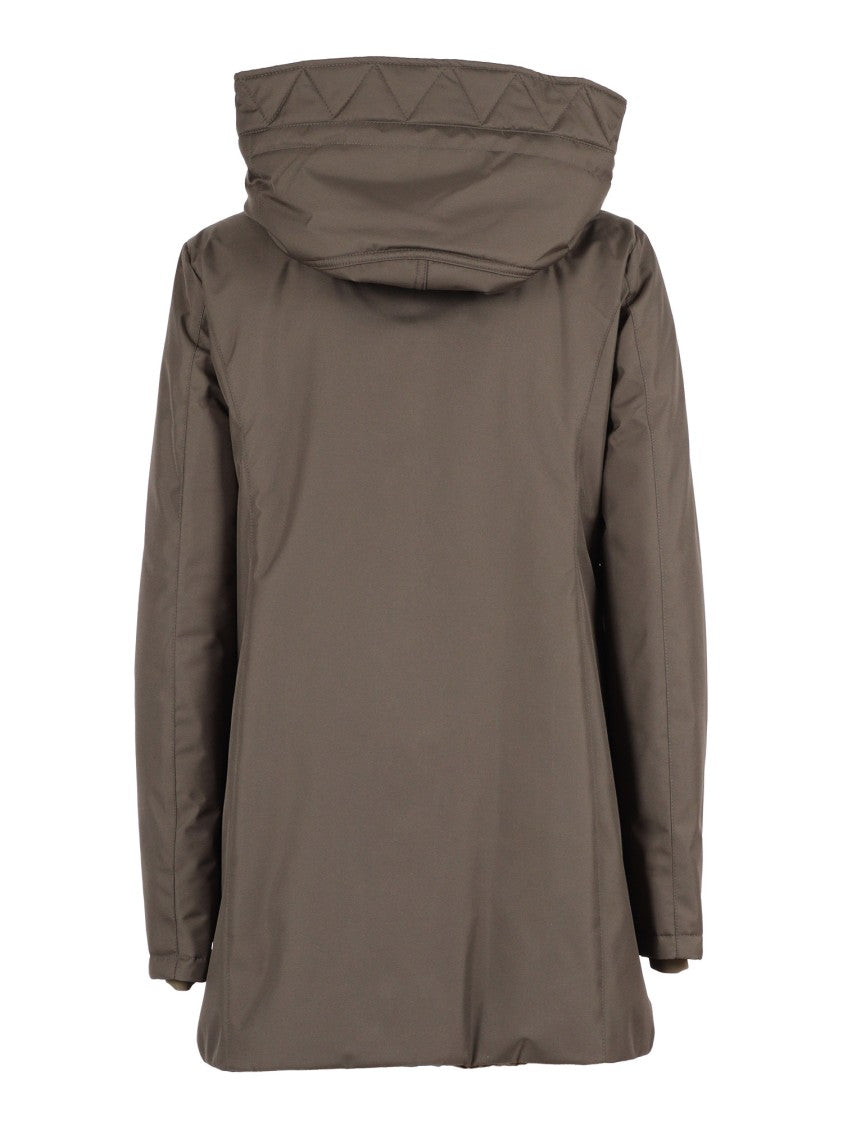 Fay Double-Breasted Toggle Coat With Detachable Front Panel