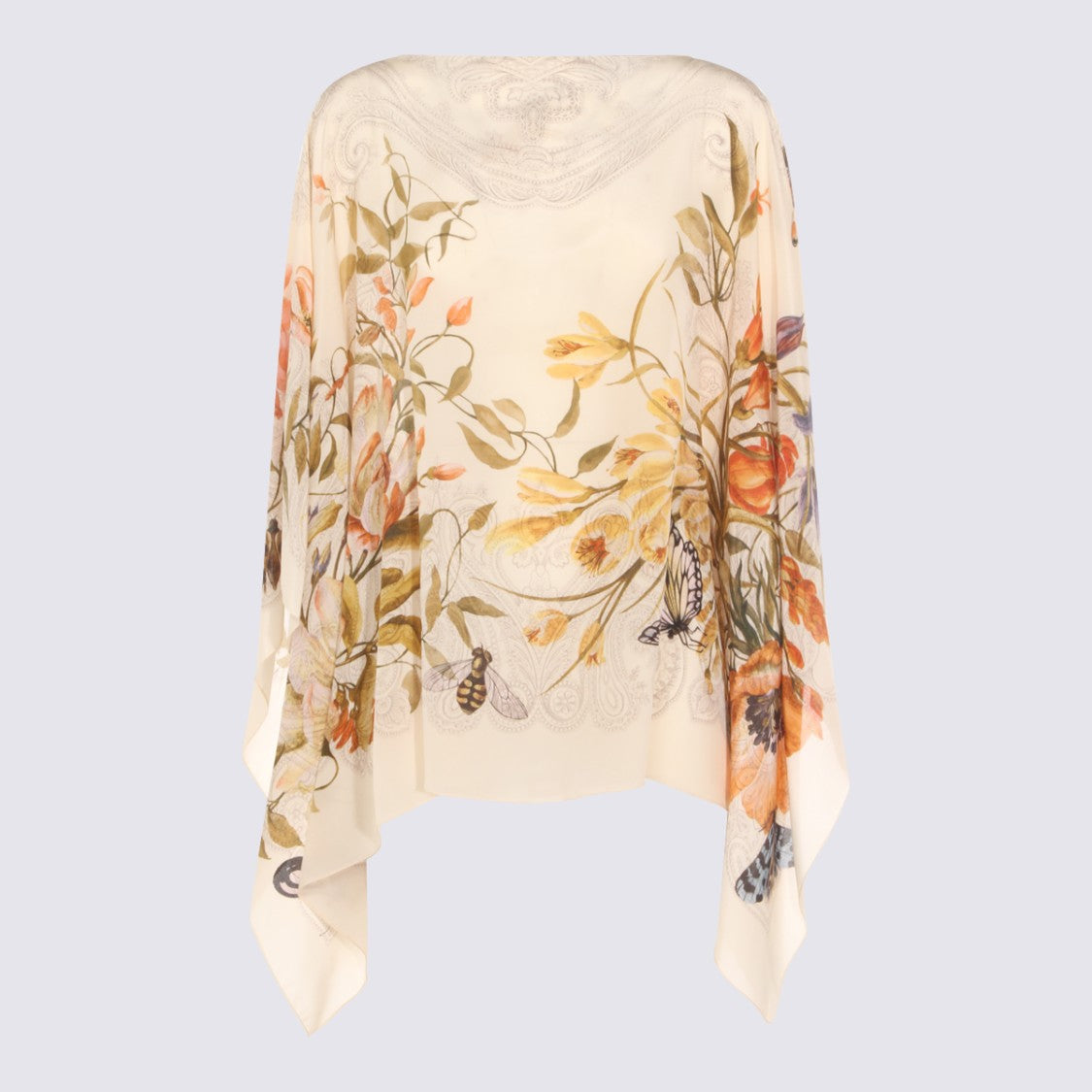 Etro White Silk Top