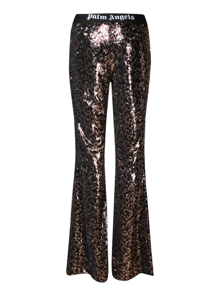 Palm Angels Brown Comfortable Blend Trousers