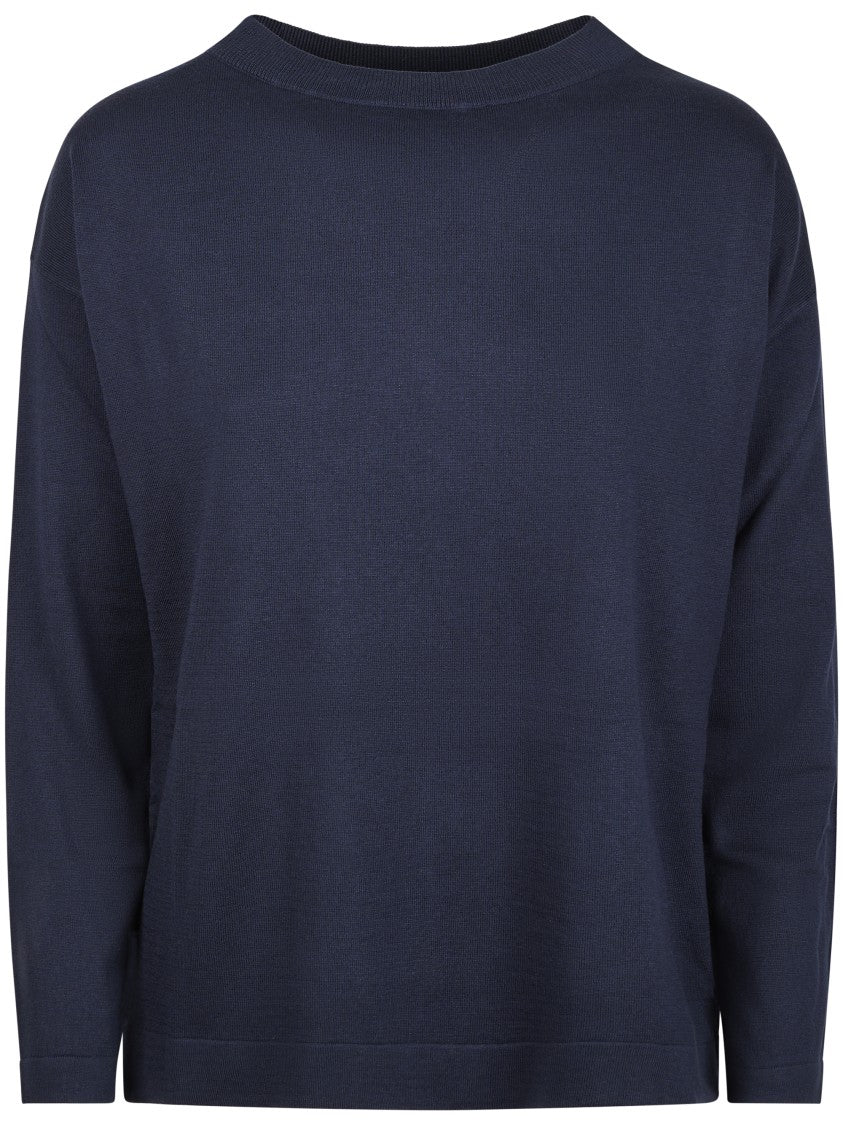Max Mara Relaxed Fit Knit Top With Round Neckline