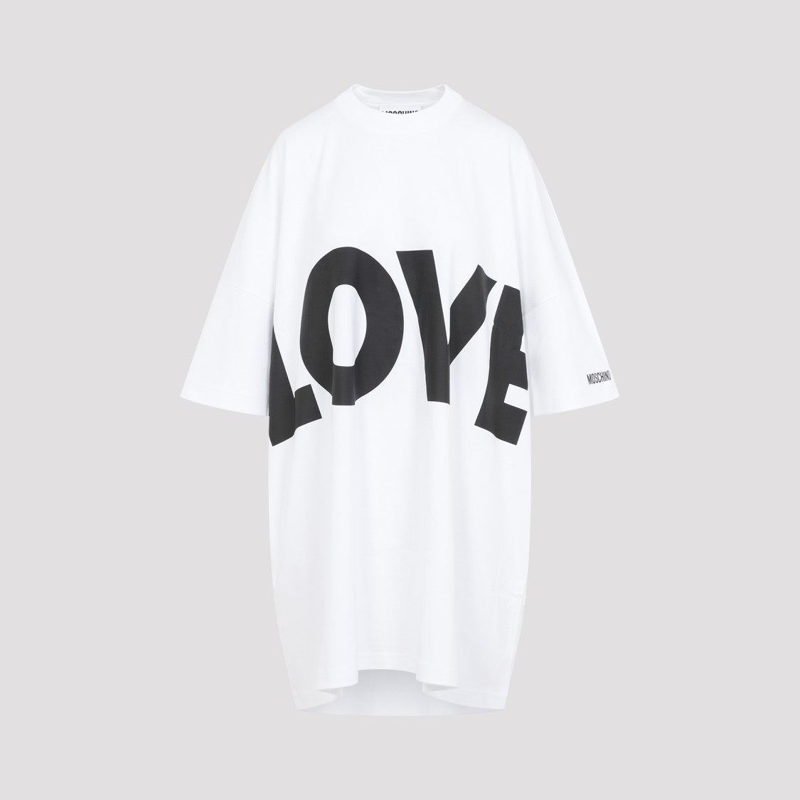 Moschino White Cotton Interlock Knit Dress