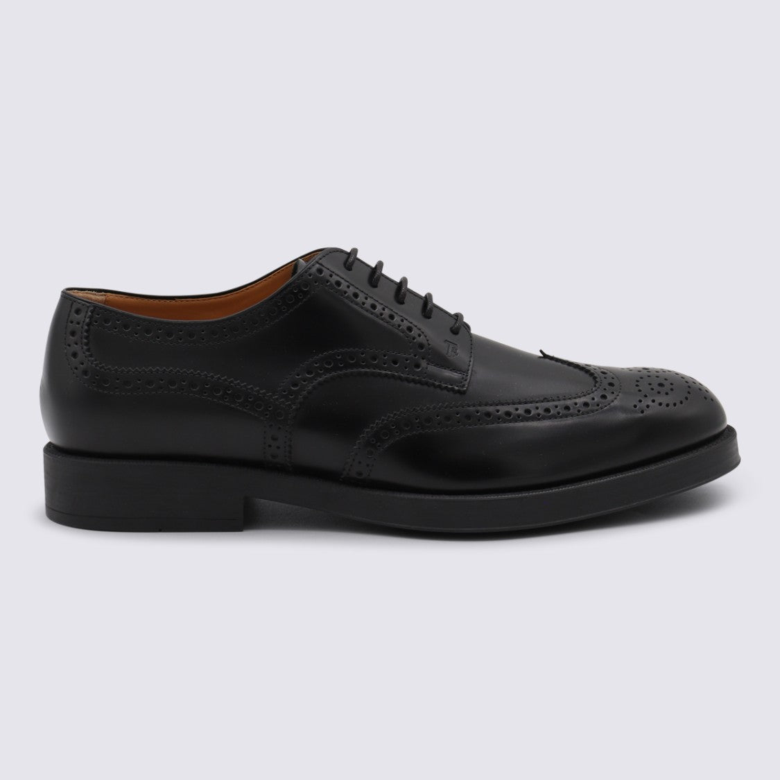 Tod's Black Leather Lace Up Shoes