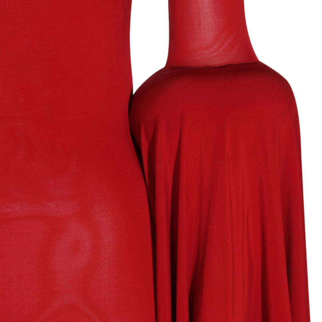 Jean Paul Gaultier High-Neck Bell Sleeve Midi Dress