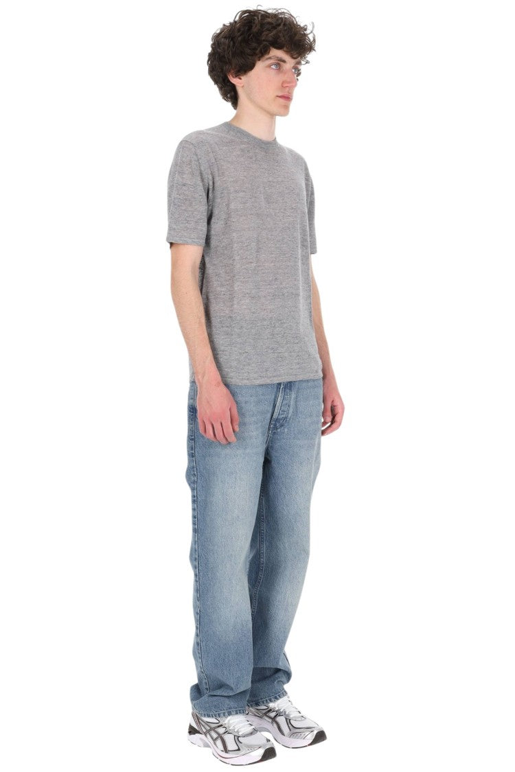 Roberto Collina Linen-Cotton Melange Casual T-Shirt