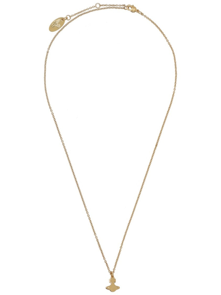 Vivienne Westwood Gold Balbina Orb Pendant Brass Necklace