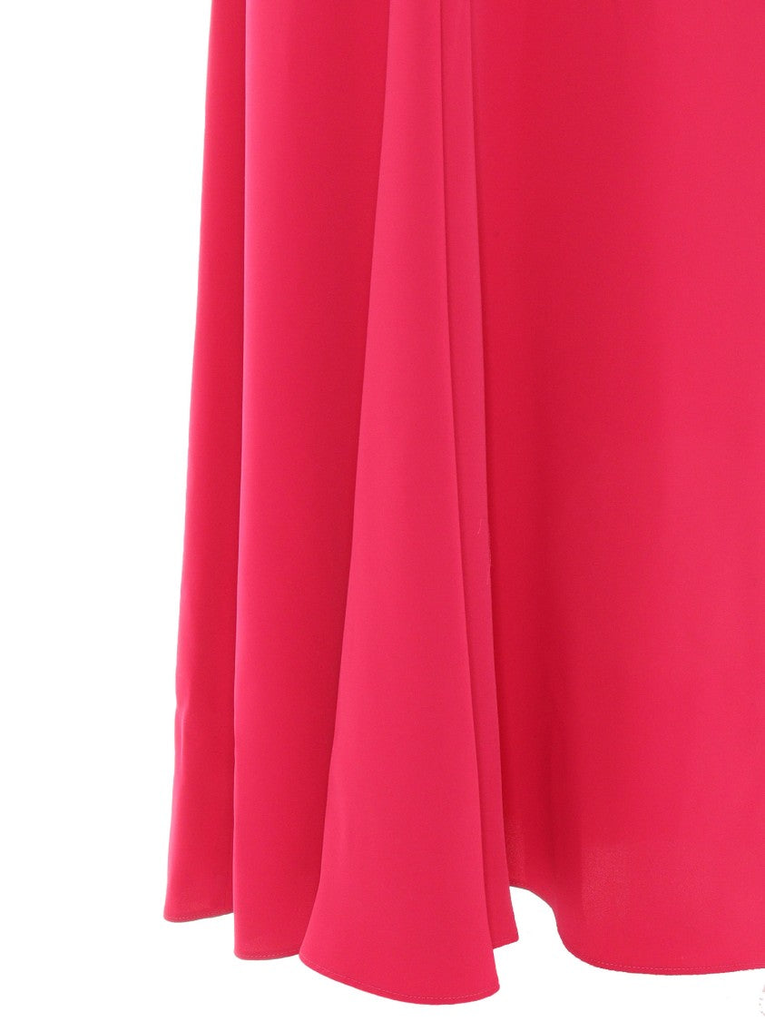 P.A.R.O.S.H. Maxi Dress With Flutter Sleeves And Keyhole Back