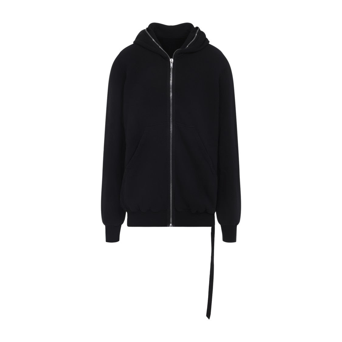 Drkshdw By Rick Owens Gimp Black Cotton Hoodie