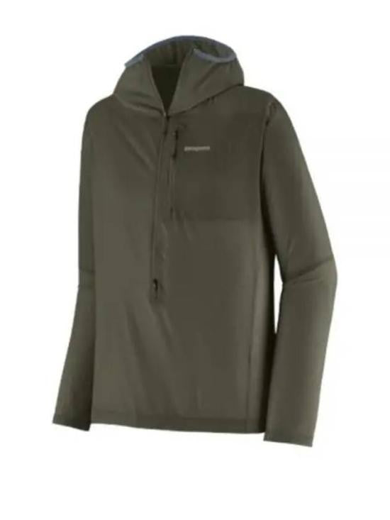 Patagonia Hooded Pullover Sweatshirt With Half-Zip And Chest Pocket